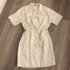 & other stories faux wrap dress